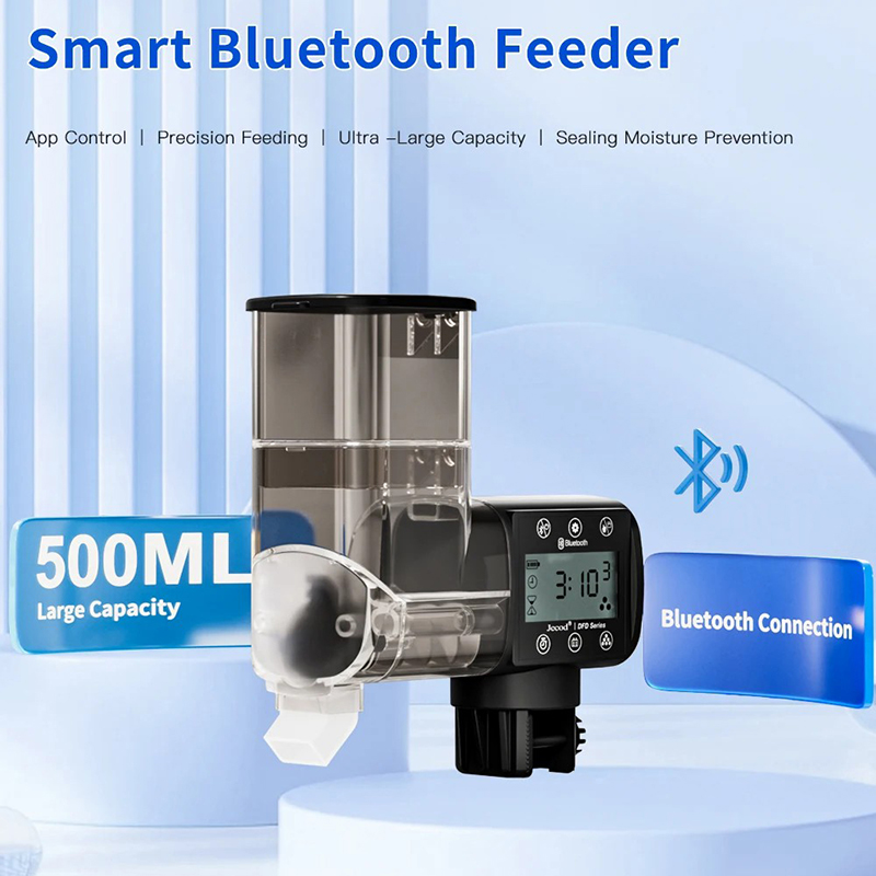 Aquarium Fish Feeder Automatic - Jebao Jecod スマートBluetooth水槽フィーダー LCDディスプレイタイマーフィーダー 観賞魚水槽用インテリジェント自動給餌器