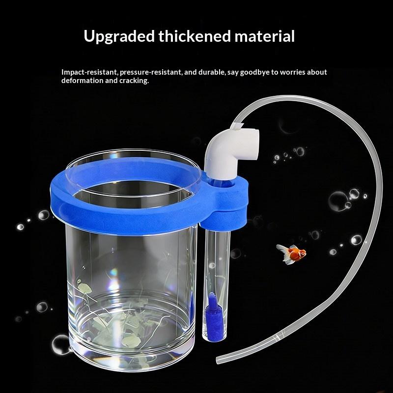 Aquarium Fish Food - 透明アクリル製魚繁殖ボックス、水ポンプ付きフローティング孵化場、稚魚給餌水循環式水槽