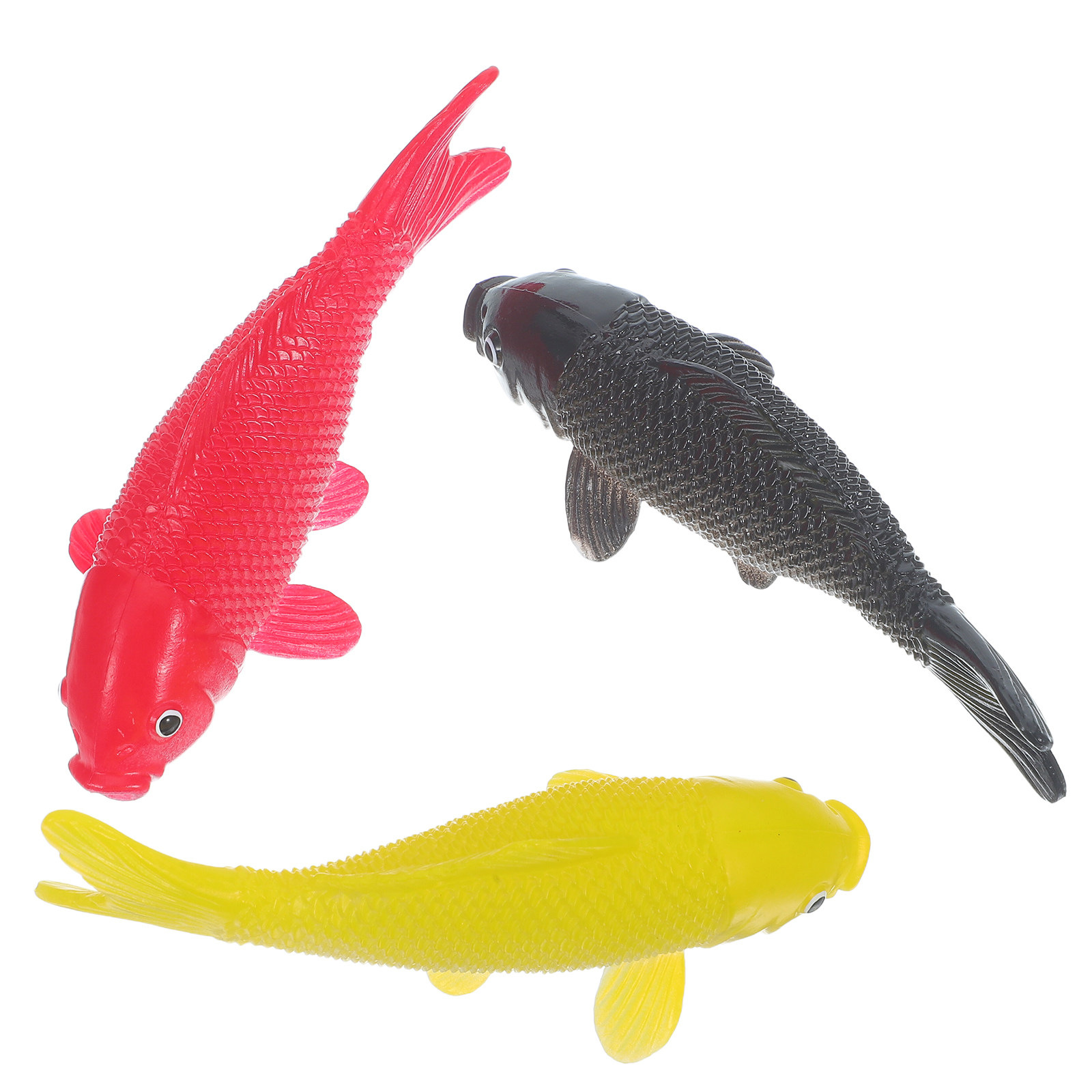Aquarium Fish Artificial - 3 個の魚工芸品おもちゃリアルなプラスチック魚の置物人工水槽装飾金魚飾り家庭用水槽池用
