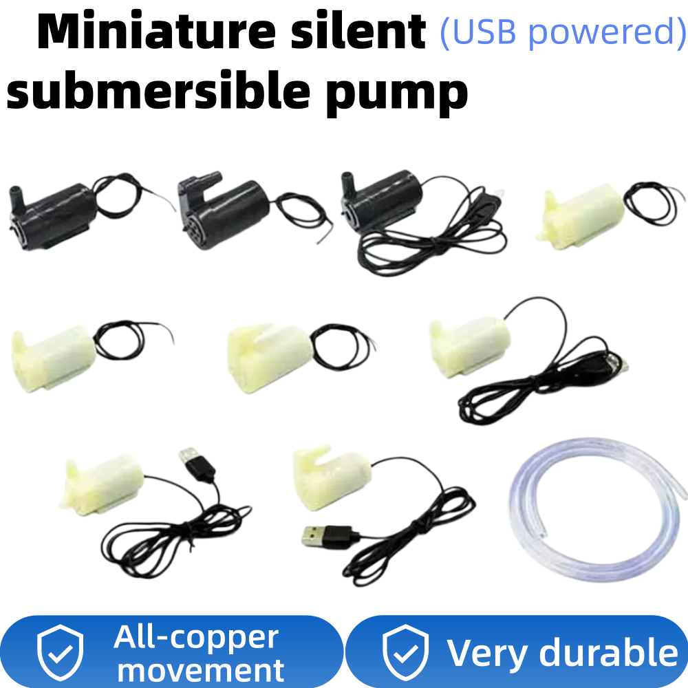 Aquarium Fish Delivery - 10-1 個、DC 5V 3V マイクロ水中モーターポンプサイレントポータブル水中ウォーターポンプ USB