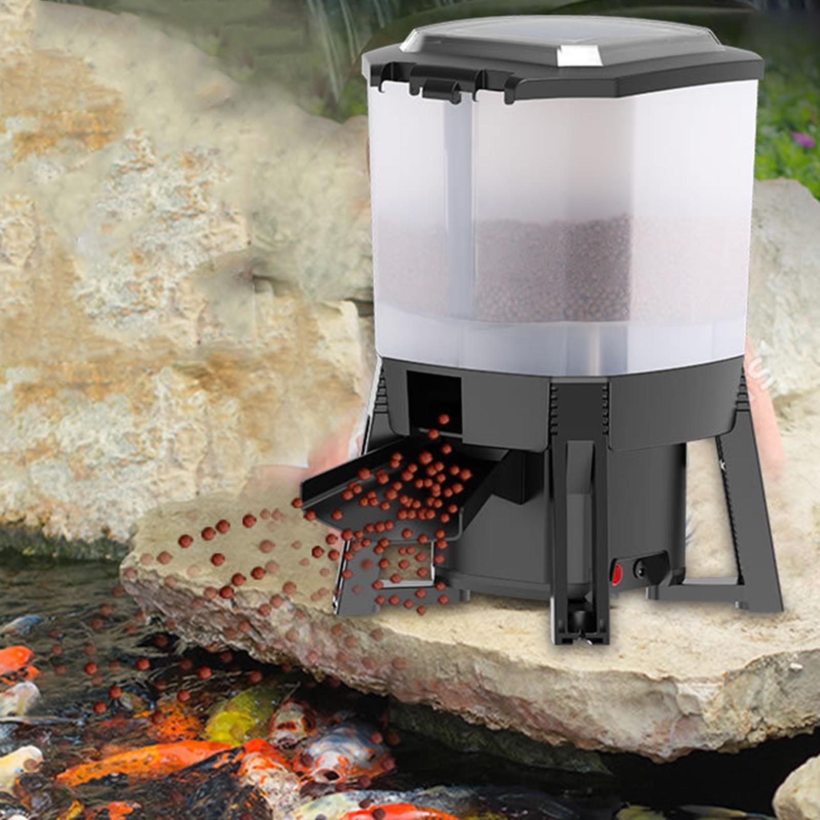 6L調整可能なソーラー自動給餌タイマー、魚池用デジタルフード - Aquarium Fish Feeder Automatic のレビューと価格