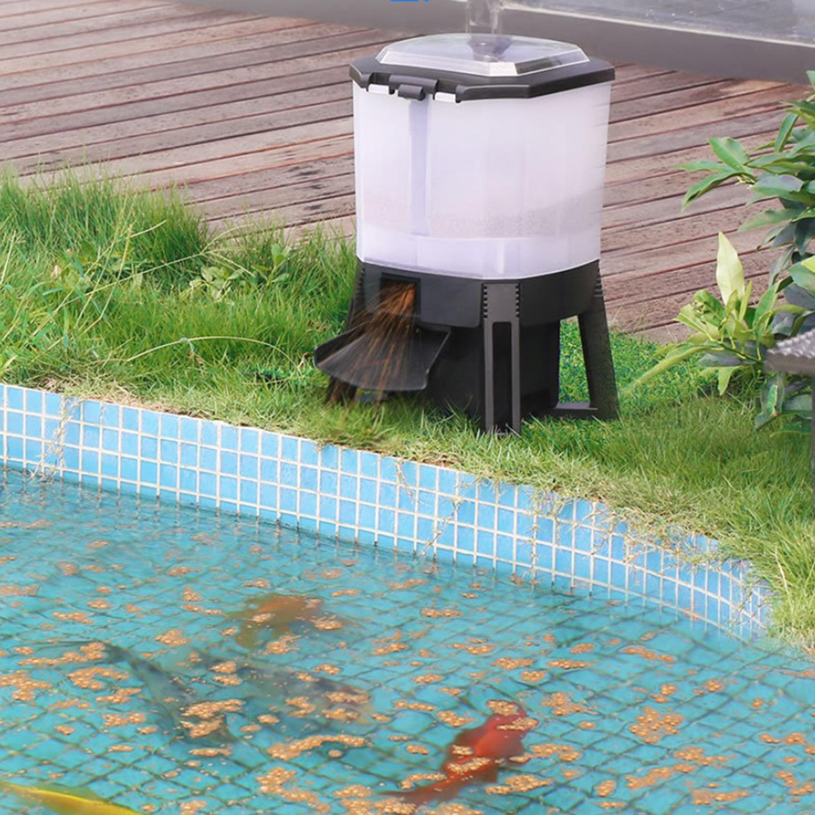 6L調整可能なソーラー自動給餌タイマー、魚池用デジタルフード - Aquarium Fish Feeder Automatic のレビューと価格