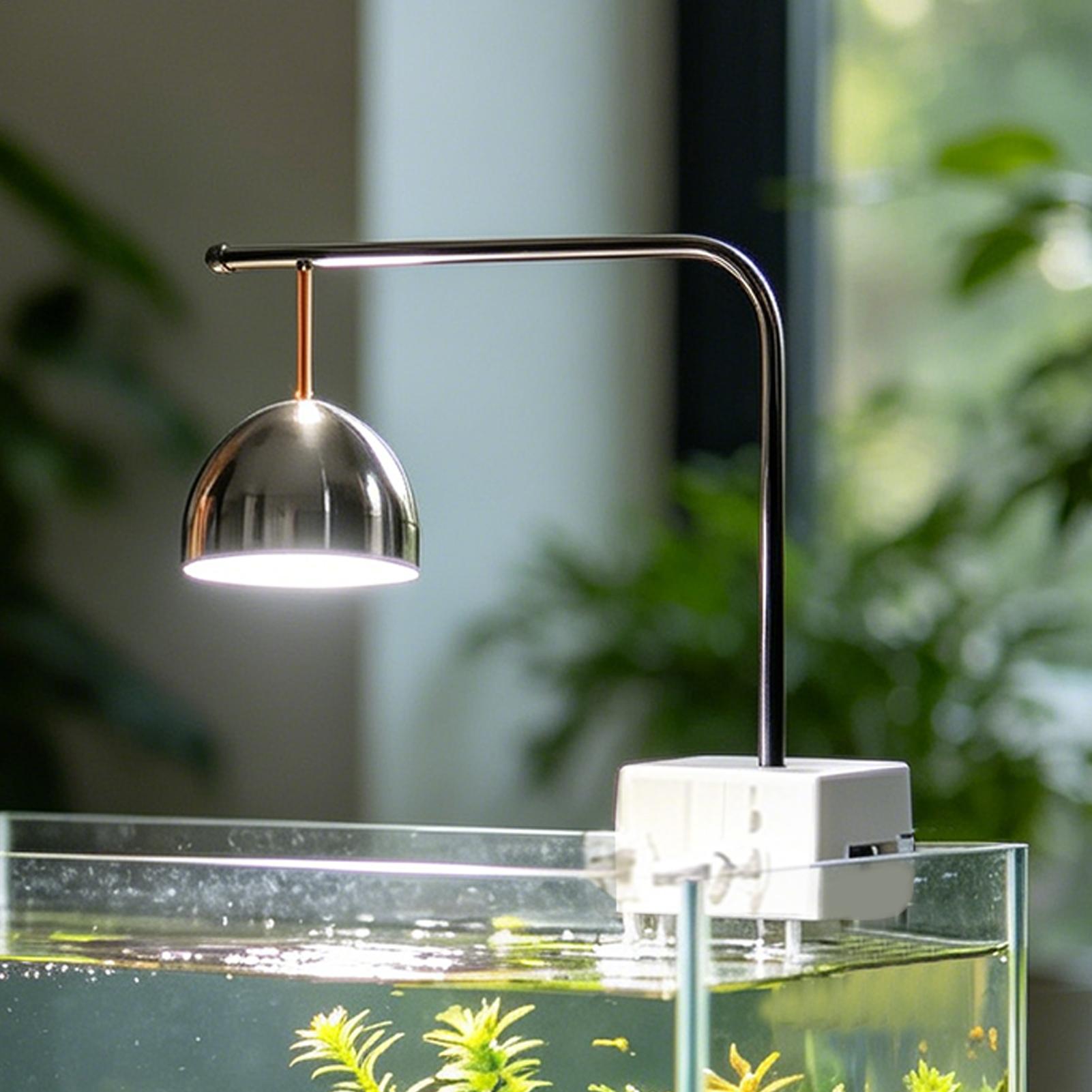 水族館クリップライト防水調整可能な 3 色モード水槽 LED - Aquarium Fish Restaurant のレビューと価格