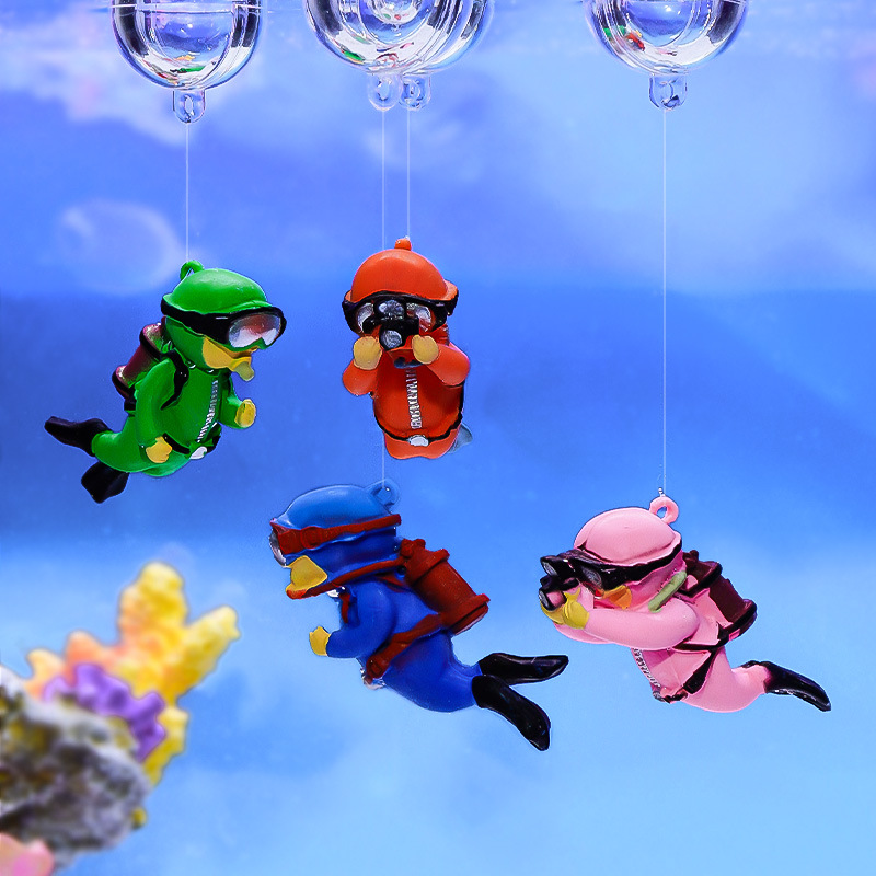 水槽ダイバー装飾品風景装飾水族館ギフト人気のフローティング、 - Aquarium Fish Popular のレビューと価格