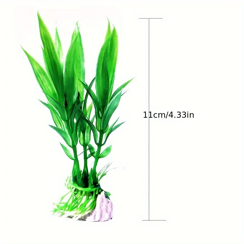 人工水中プラスチック植物水族館の水槽水生偽低木緑水草表示シミ - Aquarium Fish Artificial のレビューと価格
