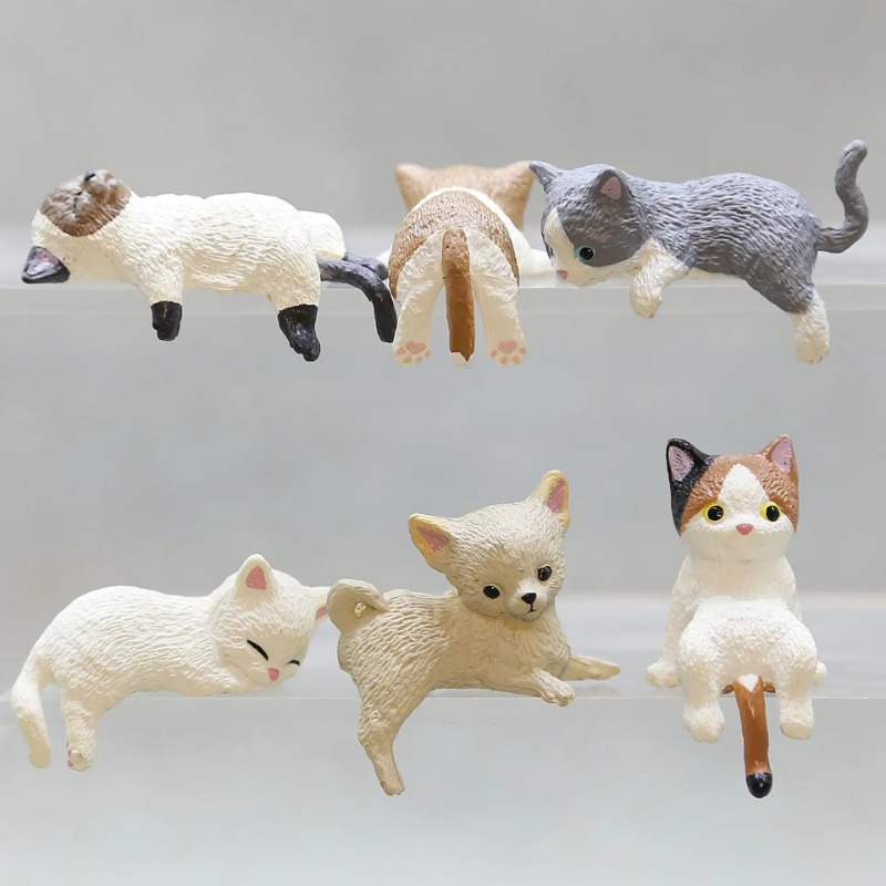 家の装飾用のかわいいPVC猫の絵,ウォーターカップの蓋,コン - Aquarium Fish Real のレビューと価格