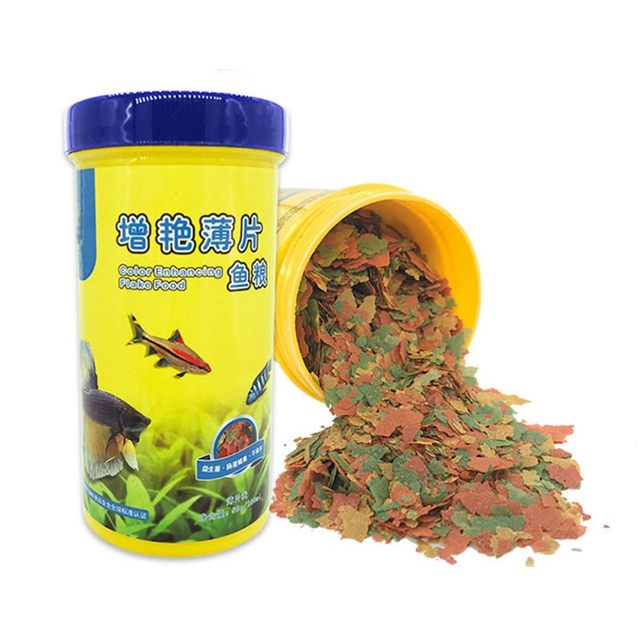 40g 魚用色素と美白飼料 高栄養熱帯魚成長促進 健康魚用フ - Fish Food Flake のレビューと価格