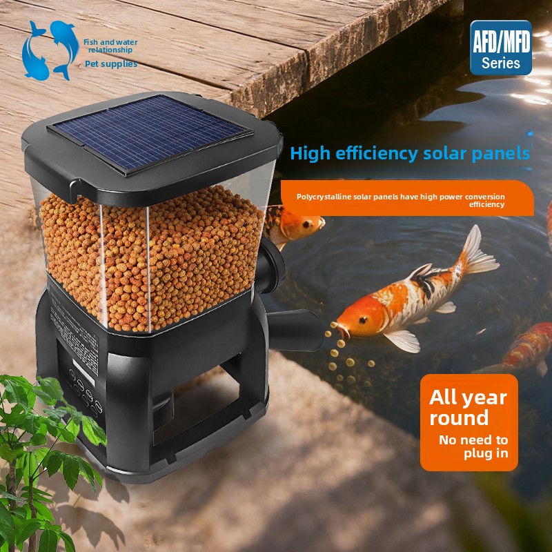 ジェバオソーラー鯉池屋外魚池大型水槽自動給餌器魚給餌機カスタ - Aquarium Fish Feeder Automatic のレビューと価格