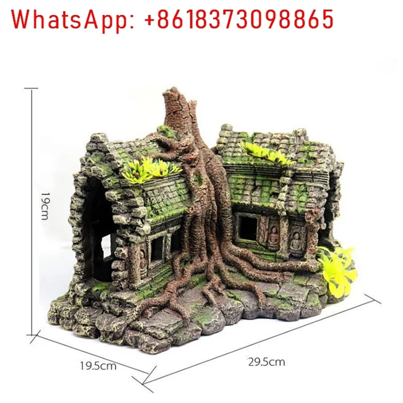 樹脂製ツリーハウス木製水槽美化魚タンク装飾クラフトペット用品 - Aquarium Fish House のレビューと価格