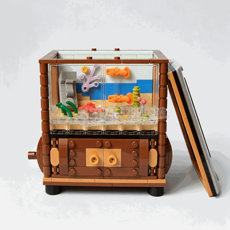 551ピース アニメーション水槽ビルディングブロック 動く水 - Aquarium Fish Lego のレビューと価格