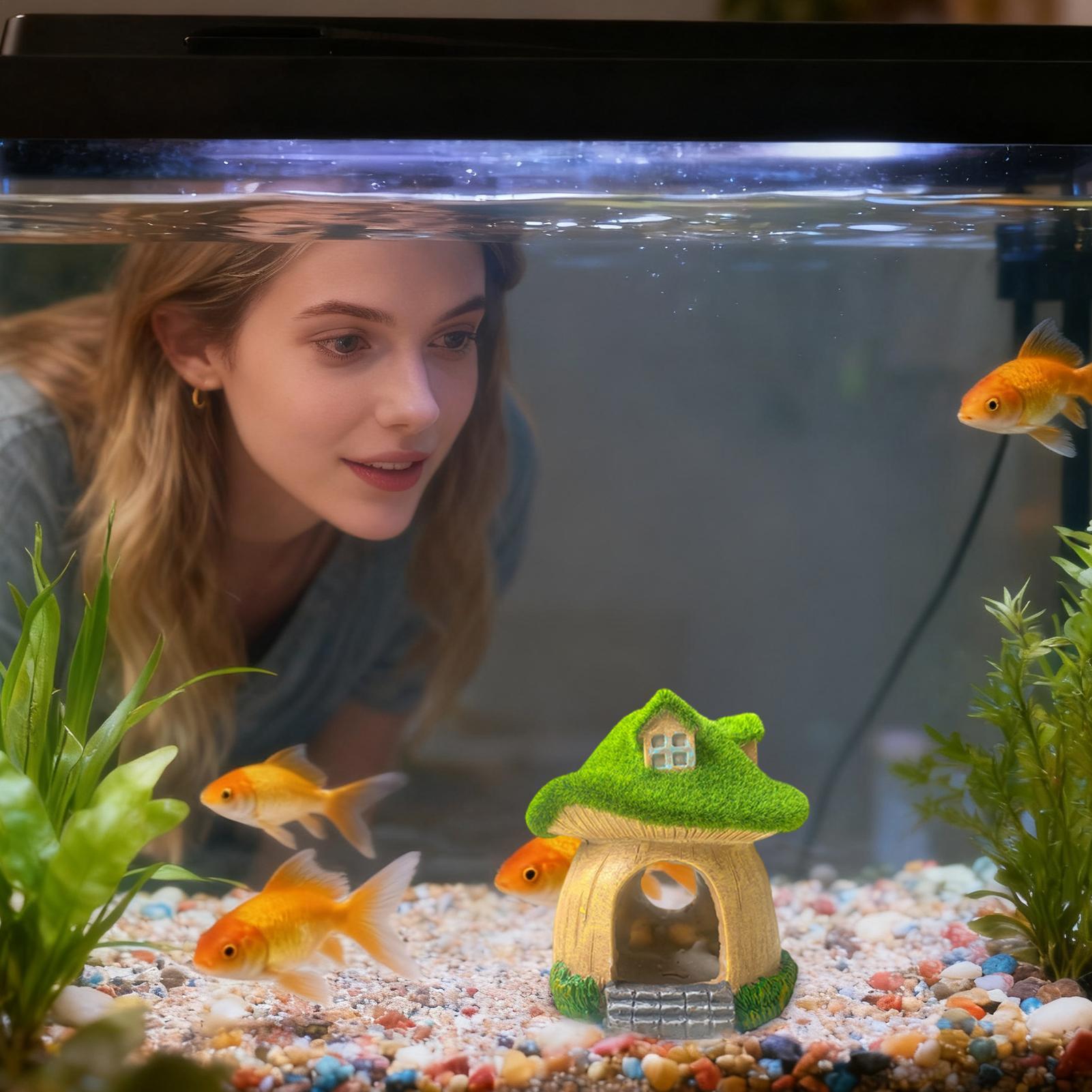 水族館の彫像水中彫刻水槽キノコの装飾リビングルーム寝室書斎レ - Aquarium Fish Restaurant のレビューと価格