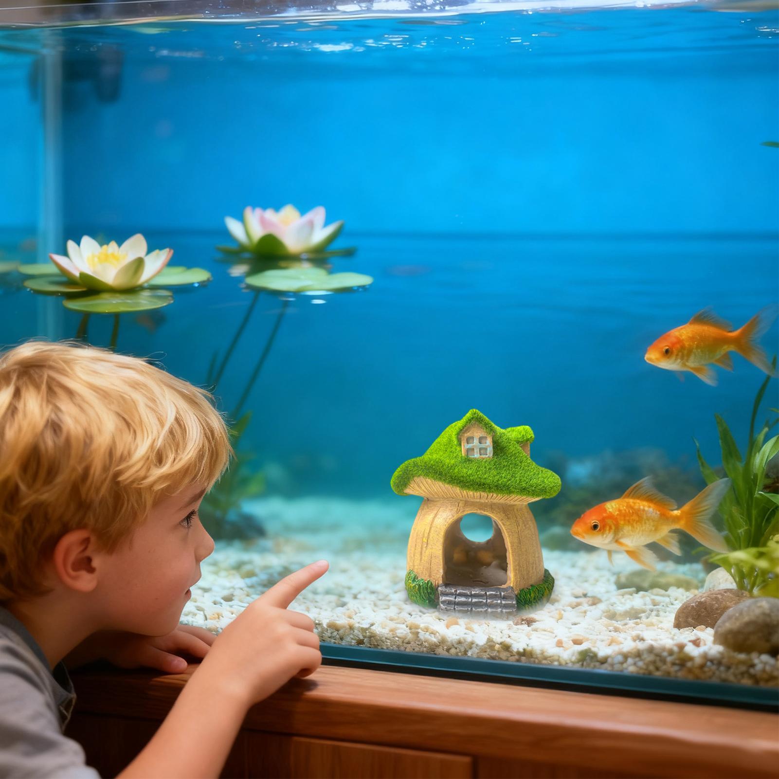 水族館の彫像水中彫刻水槽キノコの装飾リビングルーム寝室書斎レ - Aquarium Fish Restaurant のレビューと価格