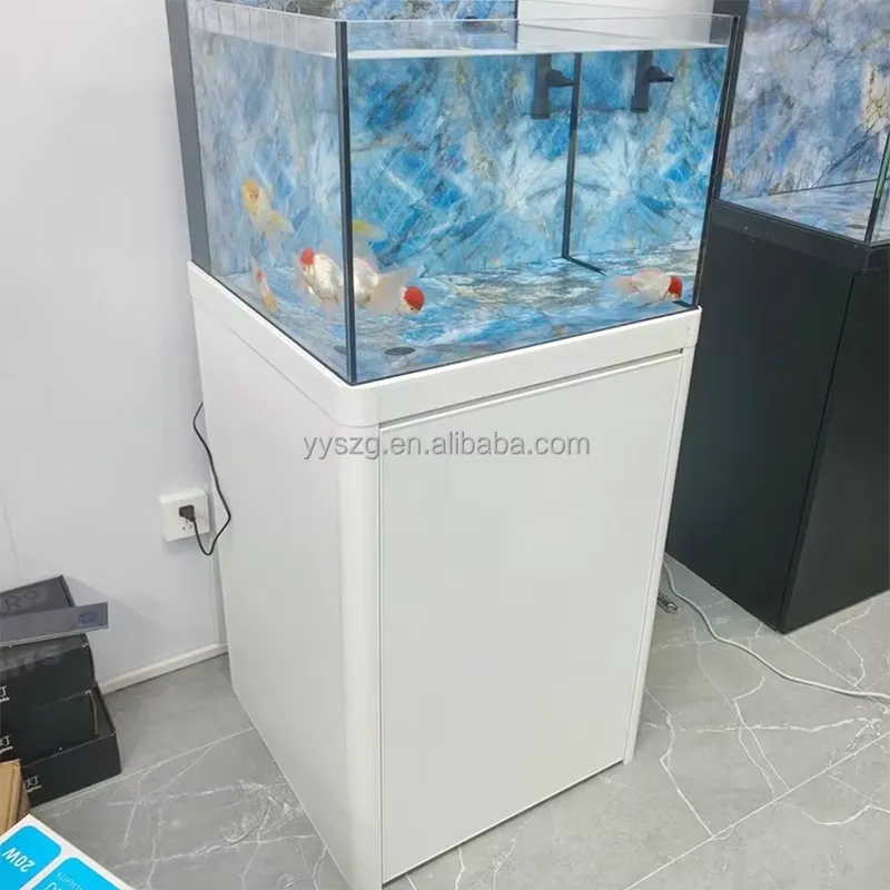 2.6フィート四方の長方形ガラス水槽、スタンド付き、環境に優 - Aquarium Fish Restaurant のレビューと価格