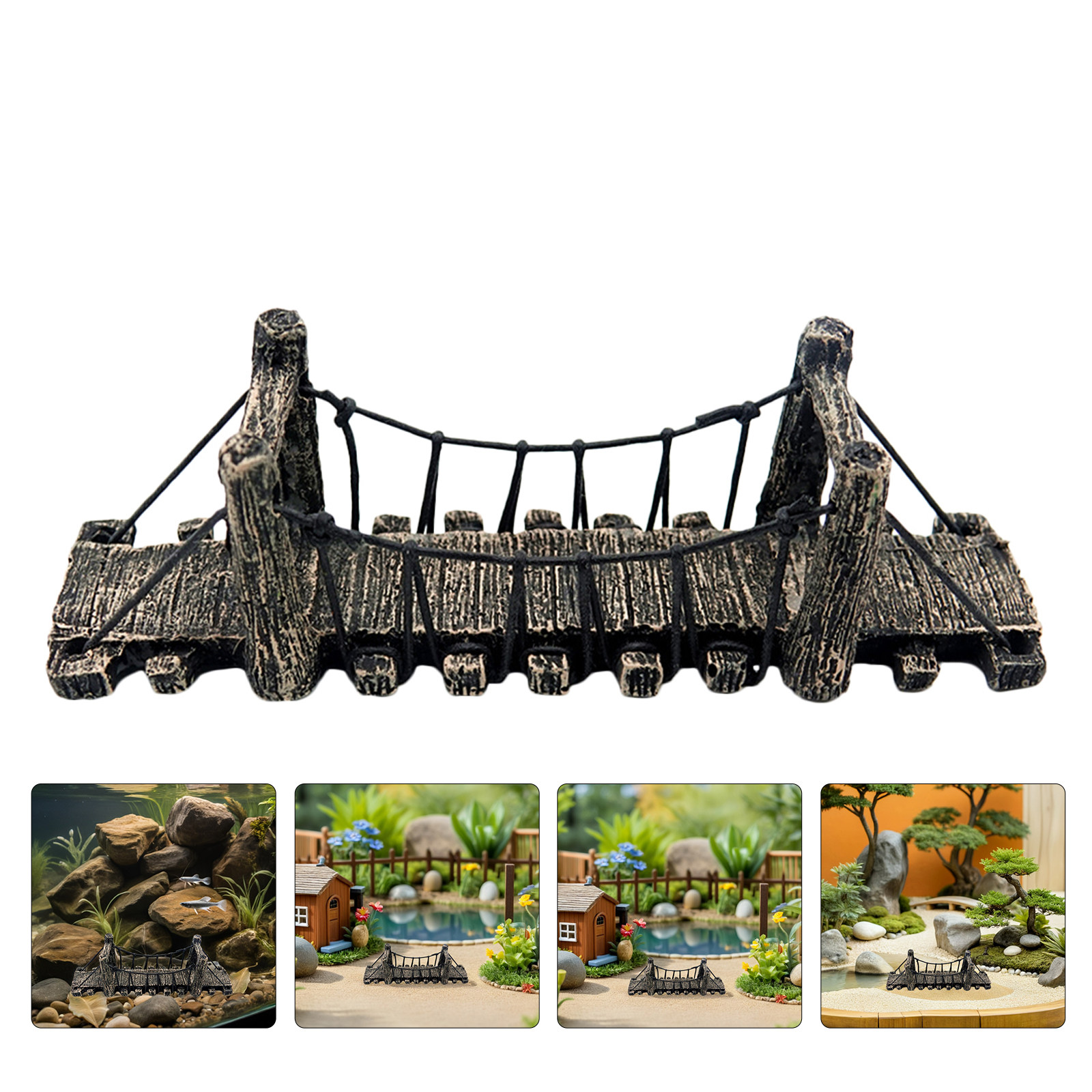 2個入り ガーデン装飾 魚タンク アクアリウム ランドスケー - Aquarium Fish Bridge のレビューと価格