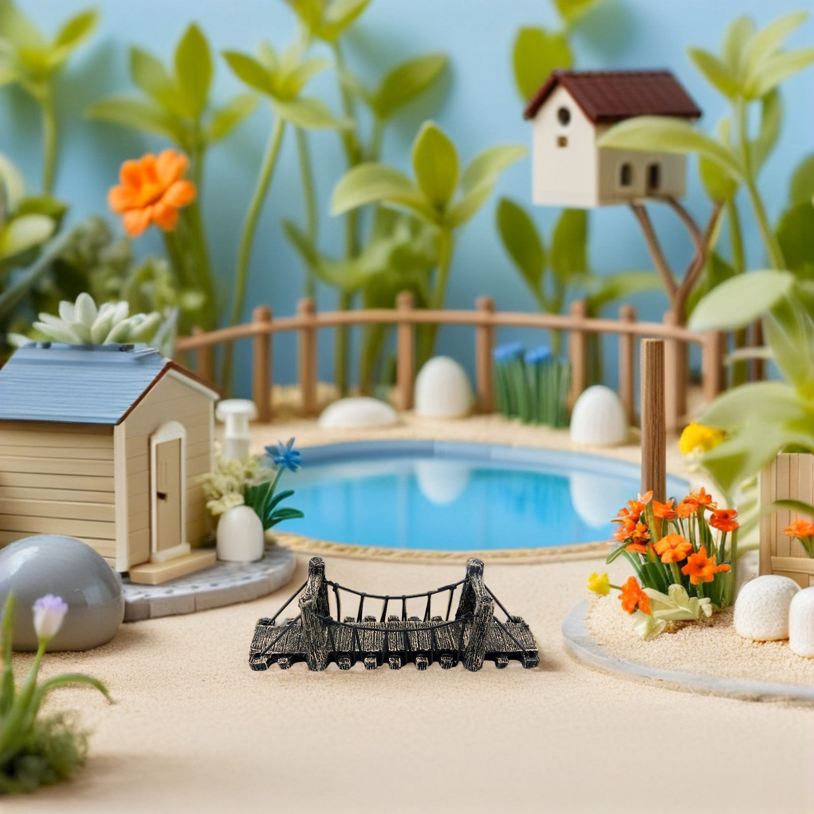 2個入り ガーデン装飾 魚タンク アクアリウム ランドスケー - Aquarium Fish Bridge のレビューと価格