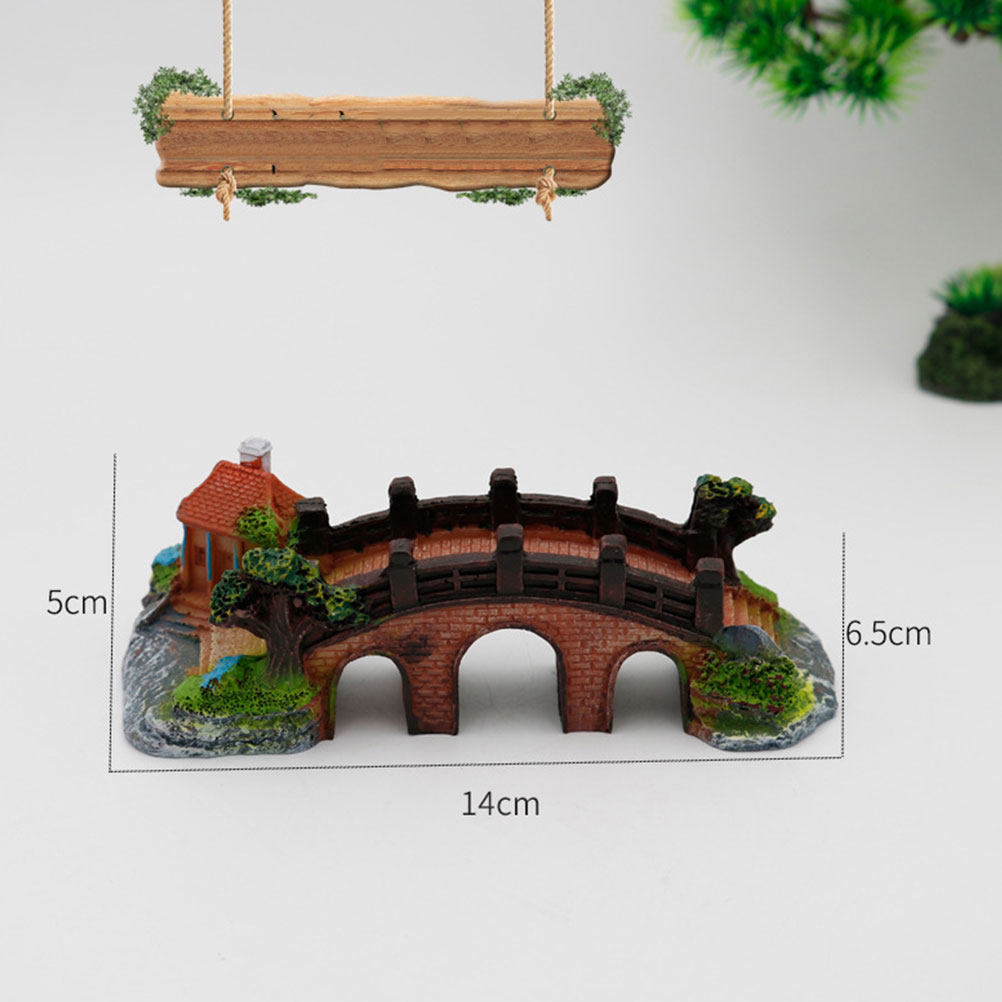 3穴付き水槽用ブリッジパビリオン装飾品、淡水・海水両用、安全 - Aquarium Fish Bridge のレビューと価格