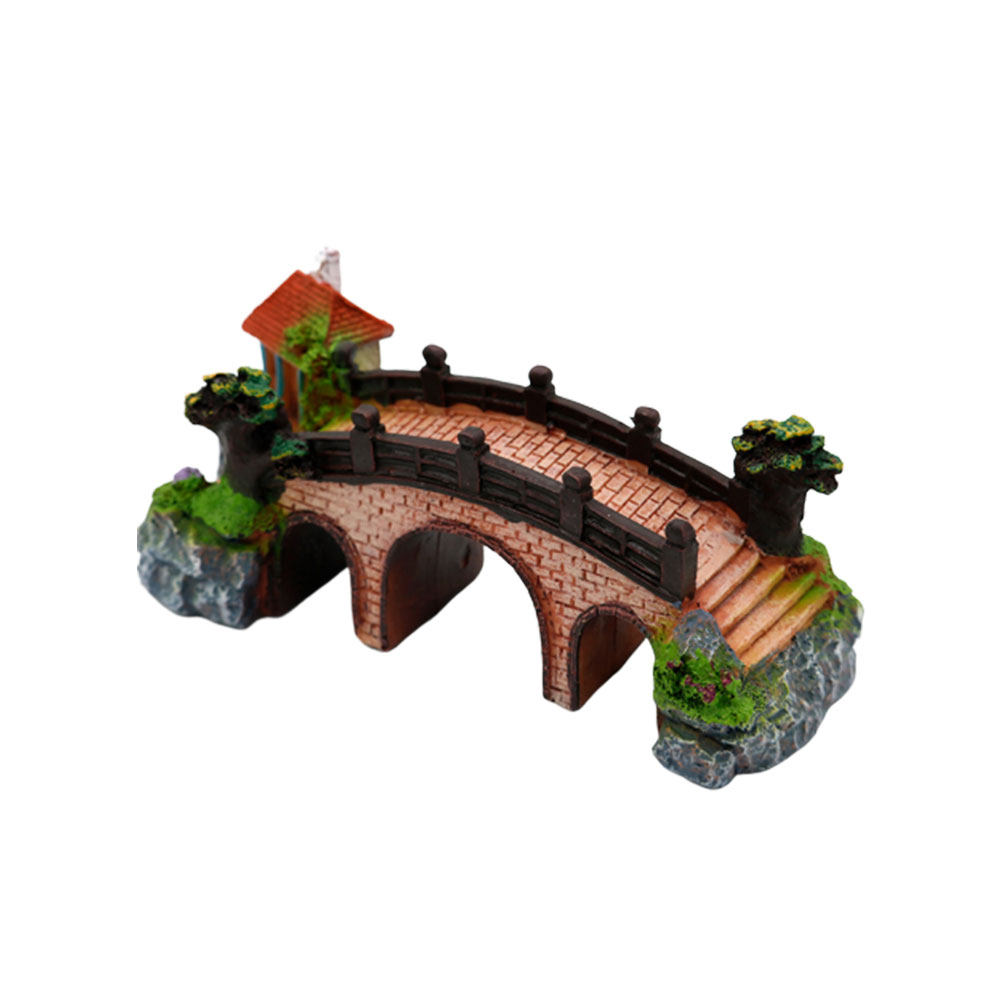 3穴付き水槽用ブリッジパビリオン装飾品、淡水・海水両用、安全 - Aquarium Fish Bridge のレビューと価格