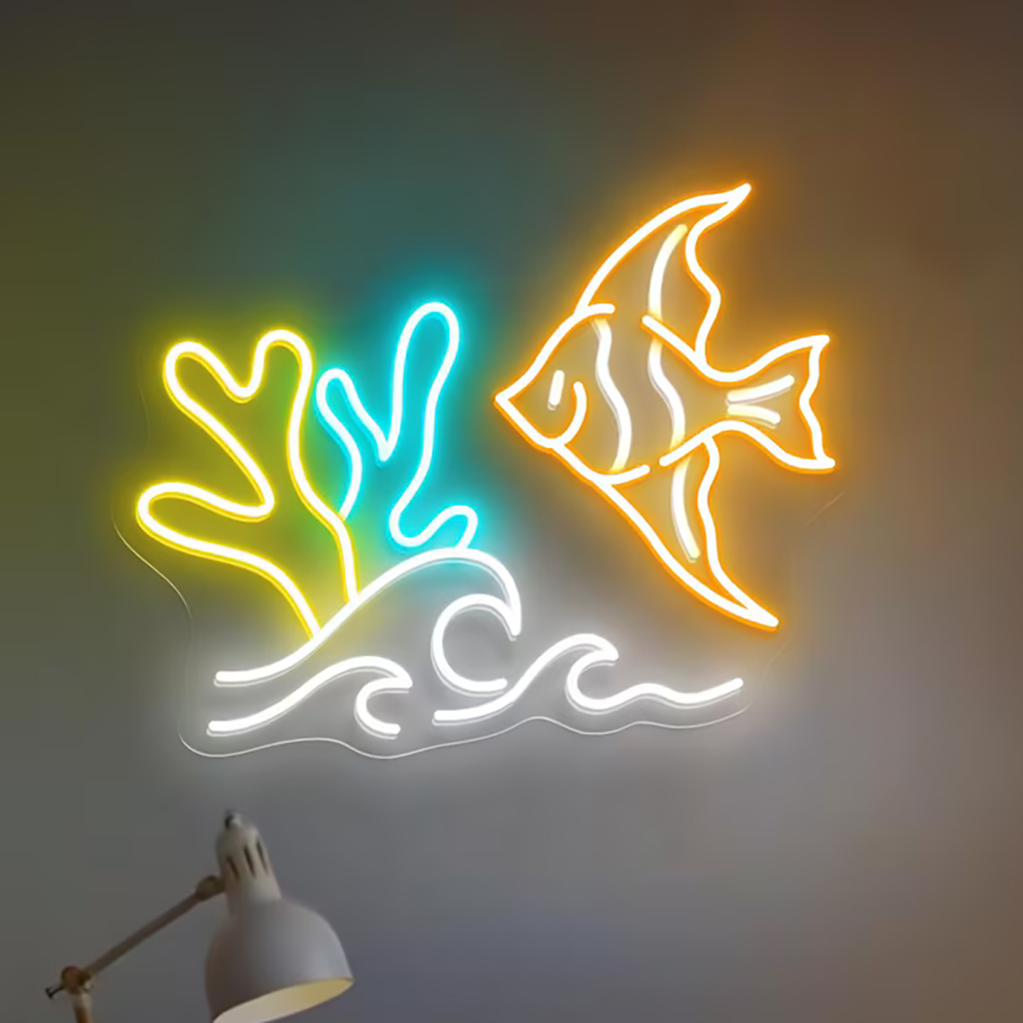 魚のネオンサイン、海の生き物のネオン、海鮮レストランの装飾、 - Aquarium Fish Restaurant のレビューと価格