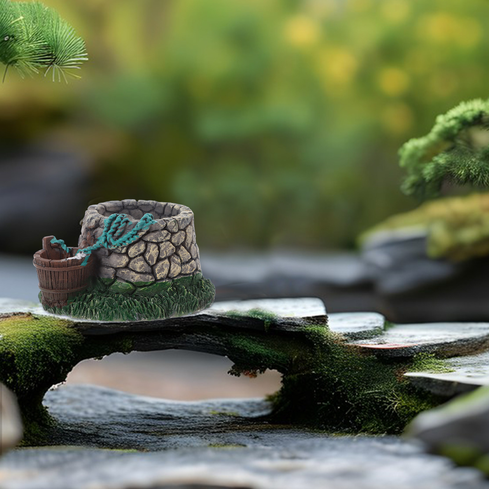 ミニチュアテラリウム レジンガーデンオーナメント ミニハウス - Aquarium Fish Bridge のレビューと価格